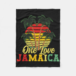Couverture Polaire One Love Jamaïque Summer Family Vacation Jamaican 