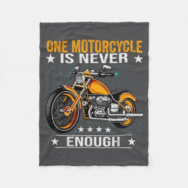 Couverture Polaire One Motorcycle Is Never Enough - Funny Biker Quote (Devant)