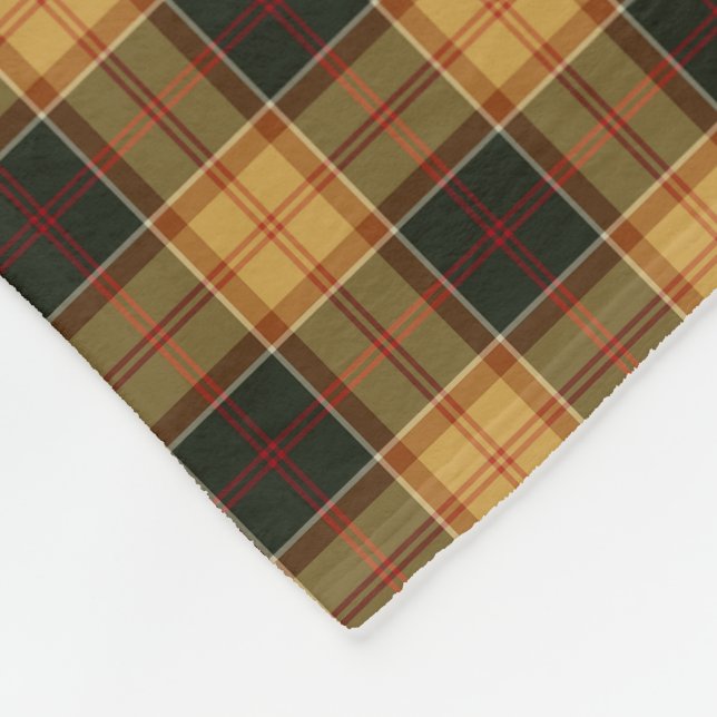 Couverture Polaire Or et plaid rustique de Forest Green (Coin)