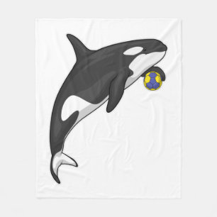Couverture Polaire Orca Handball player Handball