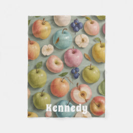 Couverture Polaire Orchard Whimsy : Fruits pastel