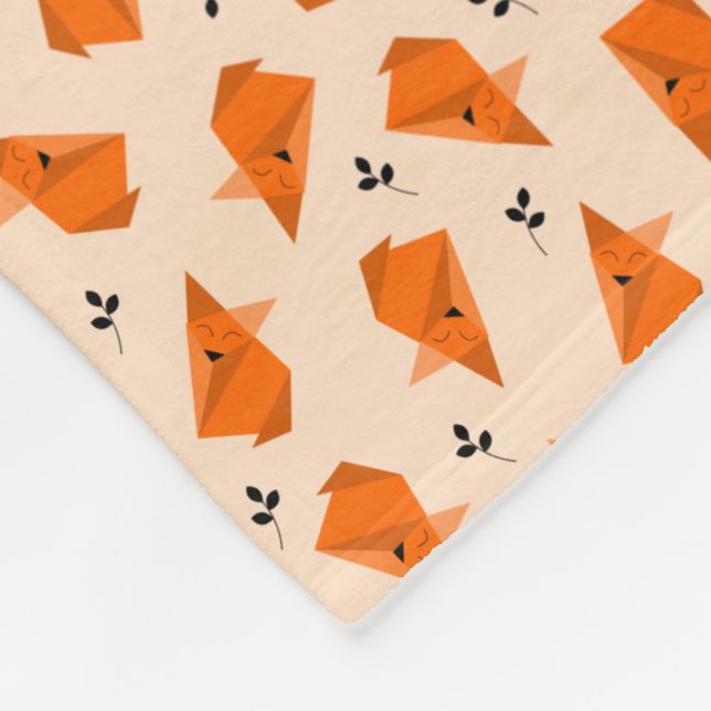 Couverture Polaire Origami Fox (Coin)