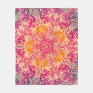 Couverture Polaire Ornement de dentelle Mandala : Conception d'aquare