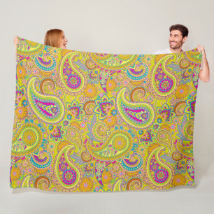 Couverture Polaire Ornements Paisley / Motif 1