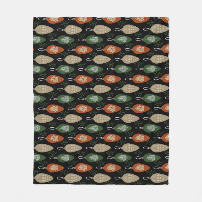 Couverture Polaire Ornements scandinaves du milieu du siècle (Devant)