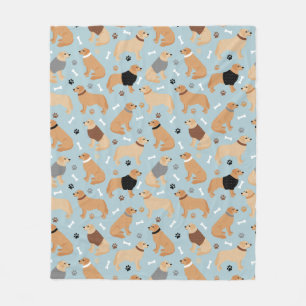 Couverture Polaire Os et pattes d'or