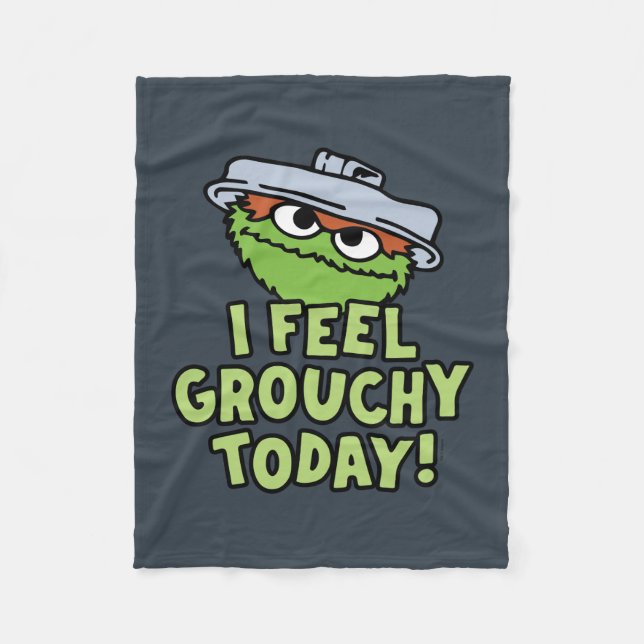 Couverture Polaire Oscar le Groupement | Je Me Sens Grouchy Aujourd'H (Devant)