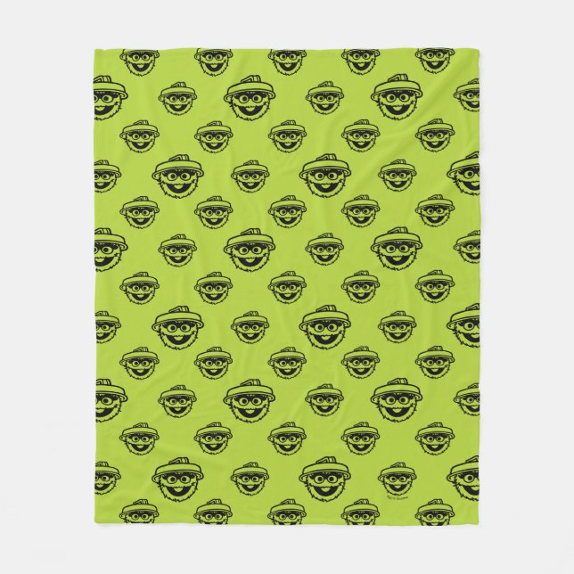 Couverture Polaire Oscar the Grouch Green Pattern (Devant)