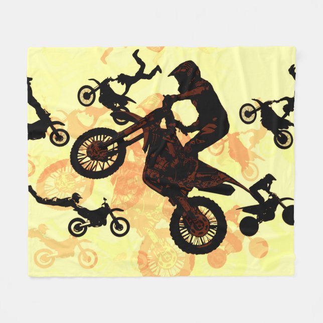Couverture Polaire Oser voler - Motocross Stunts (Devant (Horizontal))