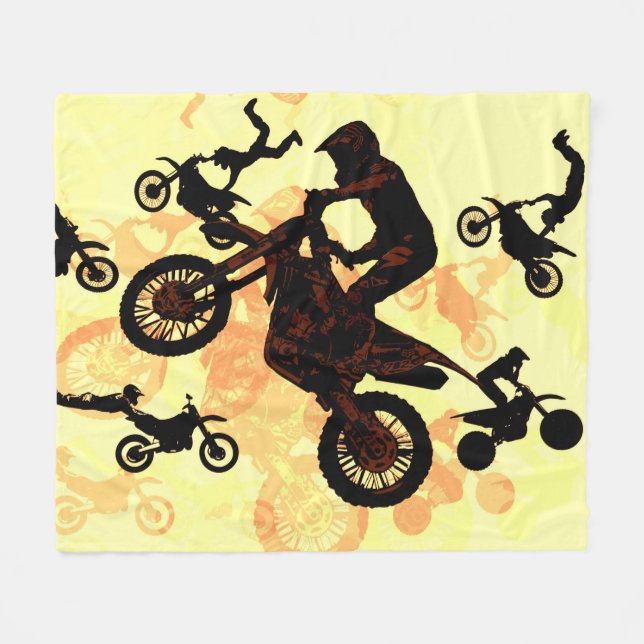 Couverture Polaire Oser voler - Motocross Stunts (Devant (Horizontal))