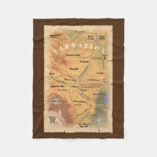 Couverture Polaire Où à Tarnation ? (Carte amusante)