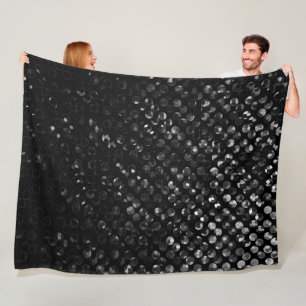 Couverture Polaire Ouatine Bling en cristal noir couvrant Strass