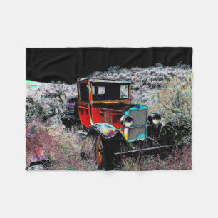 Couverture Polaire Oublié - Vieux camion Vintage