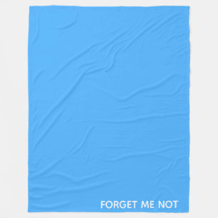 Couverture Polaire Oubliez-moi le nom de la couleur bleue