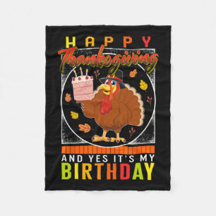 Couverture Polaire Oui C'est mon anniversaire Turquie Automne Costume