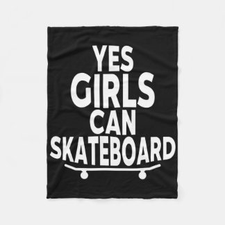 Couverture Polaire Oui les filles peuvent faire du skateboard - Skate