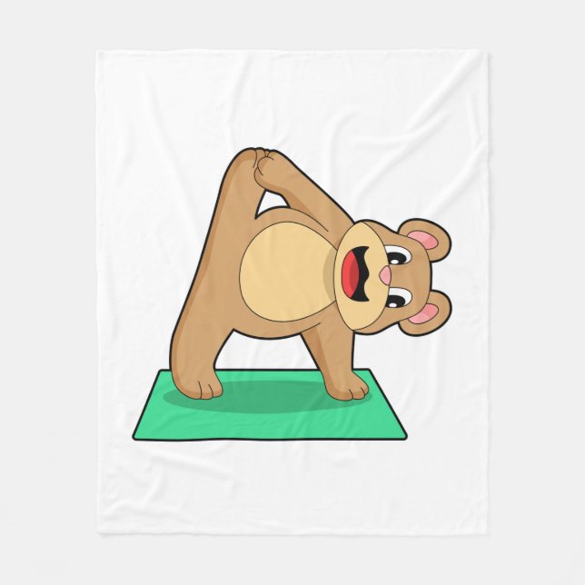 Couverture Polaire Ours au Yoga Fitness (Devant)