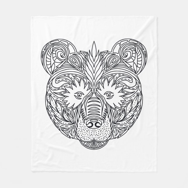 Couverture Polaire Ours inspiré (Devant)