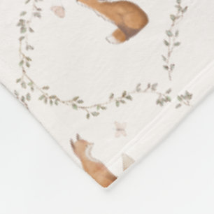 Couverture Polaire Ours Lapin Lapereau Renard Animaux Forestiers Enfa