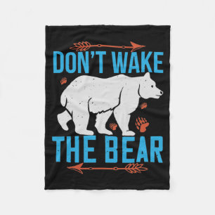 Couverture Polaire Ours - Ne réveillez pas l'ours