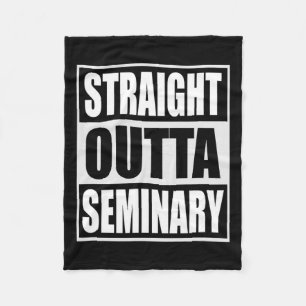 Couverture Polaire Outta Seminary Funny Preacher Graduation