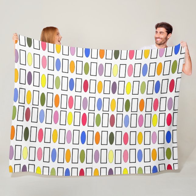 Couverture Polaire Ovales et Rectangles - Petit Jardin Fleur (En situation)