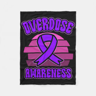 Couverture Polaire Overdose Awareness Purple Ribbon Drug Addiction 31
