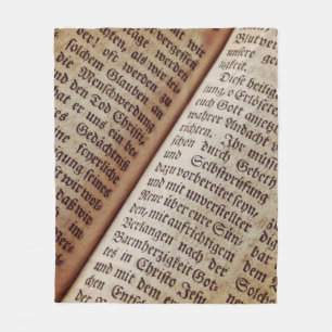 Couverture Polaire Page du livre biblique écriture texture