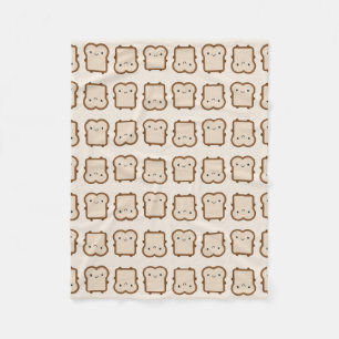 Couverture Polaire Pain de Kawaii / Blanchette de toast