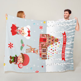 Couverture Polaire pain d'épice biscuit polaire