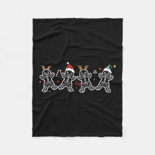 Couverture Polaire Pain d'épices Squelette Noël Radiologie Shir Xray