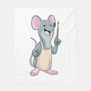 Couverture Polaire Painter with Paint brush