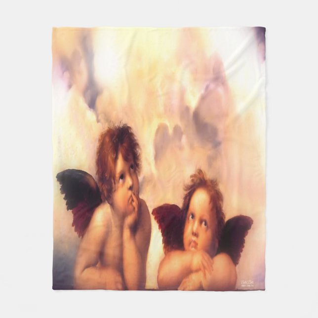 Couverture Polaire Paire d'anges Putti (Devant)