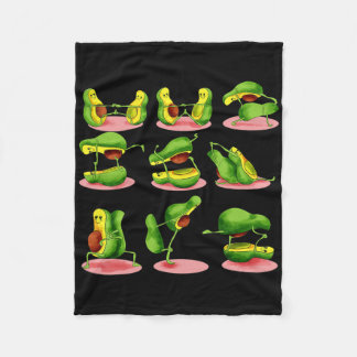 Couverture Polaire Paire de yoga veggie avocat méditation avocato Sup