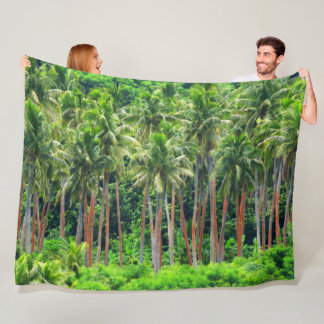 COUVERTURE POLAIRE PALM ROUGE