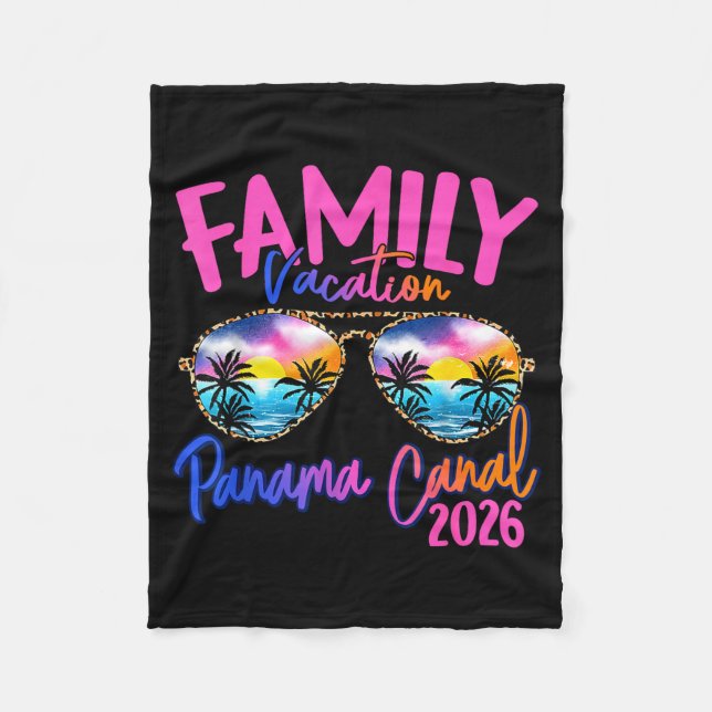 Couverture Polaire Panama C Vacation 2026 Souvenir Matching Family Gr (Devant)
