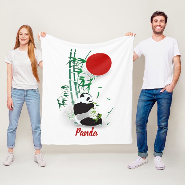 Couverture Polaire Panda   (En situation)