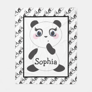 Couverture Polaire Panda Bears