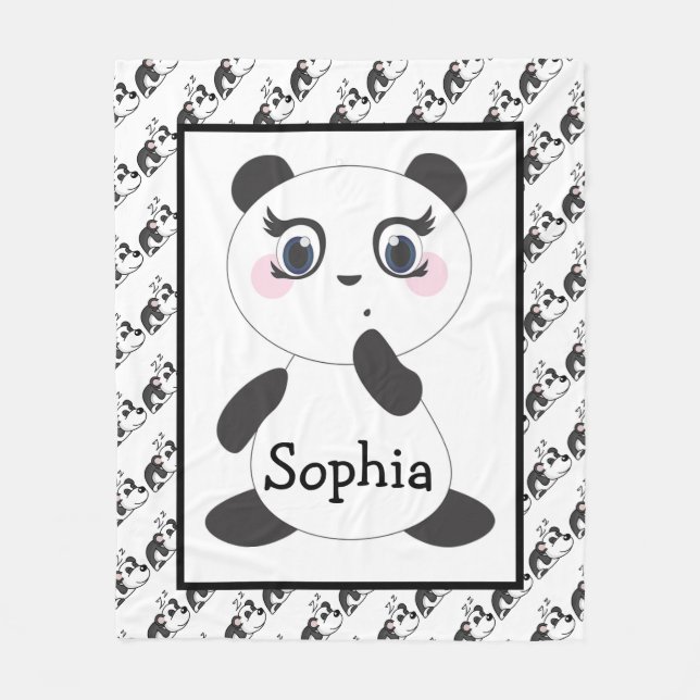 Couverture Polaire Panda Bears (Devant)