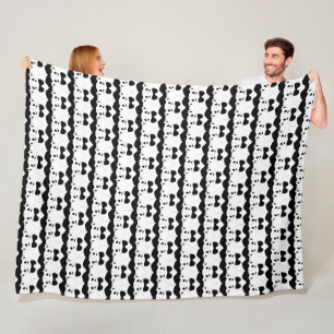 Couverture Polaire Panda Cute Design Blanche polaire