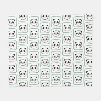 Couverture Polaire Panda head minimalist graphic icon