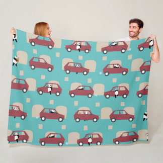 Couverture Polaire Panda Panda Pan red