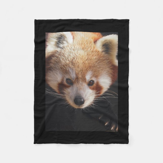 COUVERTURE POLAIRE PANDA ROUGE (Devant)