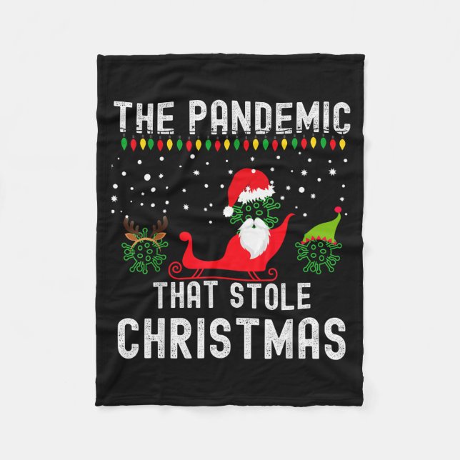 Couverture Polaire Pandemic That Stole Christmas 2020 Ugly Tacky Xmas (Devant)