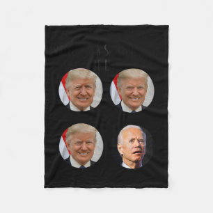 Couverture Polaire Panier amusant Trump Biden Élections Mème Vote