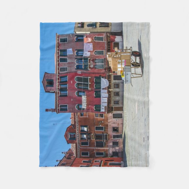 Couverture Polaire Panier avec boîtes à Venise (Devant)
