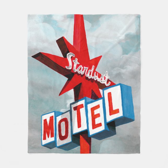 Couverture Polaire Panneau du Motel Stardust (Devant)