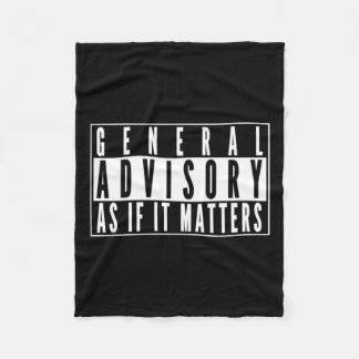 Couverture Polaire Panneau Général - Comme S'Il S'Agissait D'Un Stick