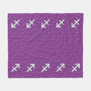 Couverture Polaire Panneau Zodiac Pearl Sagittarius Fuchsia Camo numé