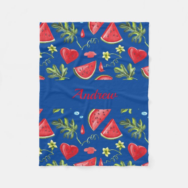 Couverture Polaire Pantalon De Pastèque Pour Bébés, Enfants, Adultes (Devant)